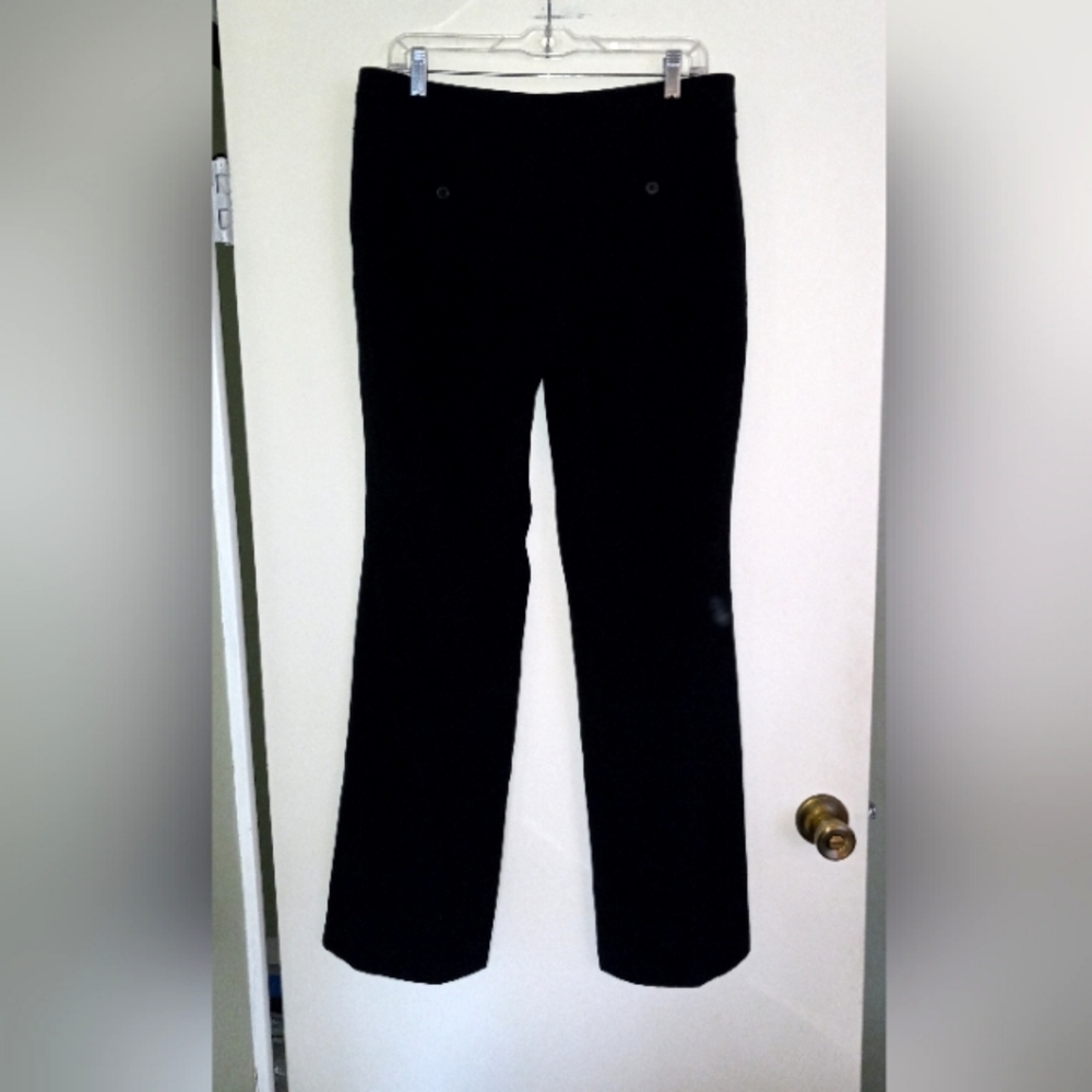 New York & Company size 10 midtown rise black straight leg career pants …